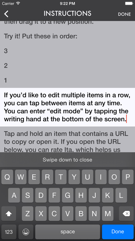 #3. Ita — A List-Making App (iOS) 由: Nice Mohawk