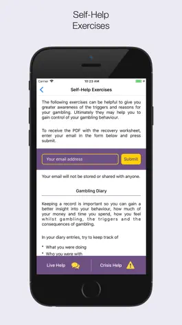 Game screenshot Gambling Therapy apk