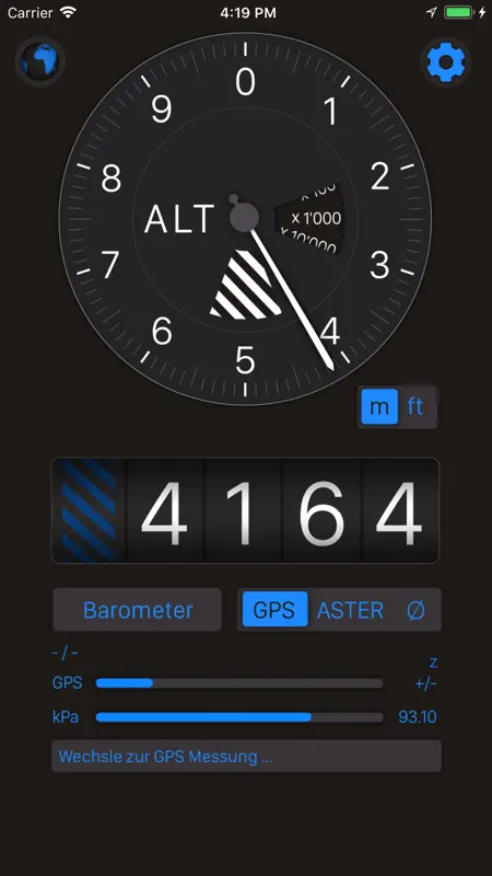 Altimeter+ (Höhenmesser) screenshot 1 of 4