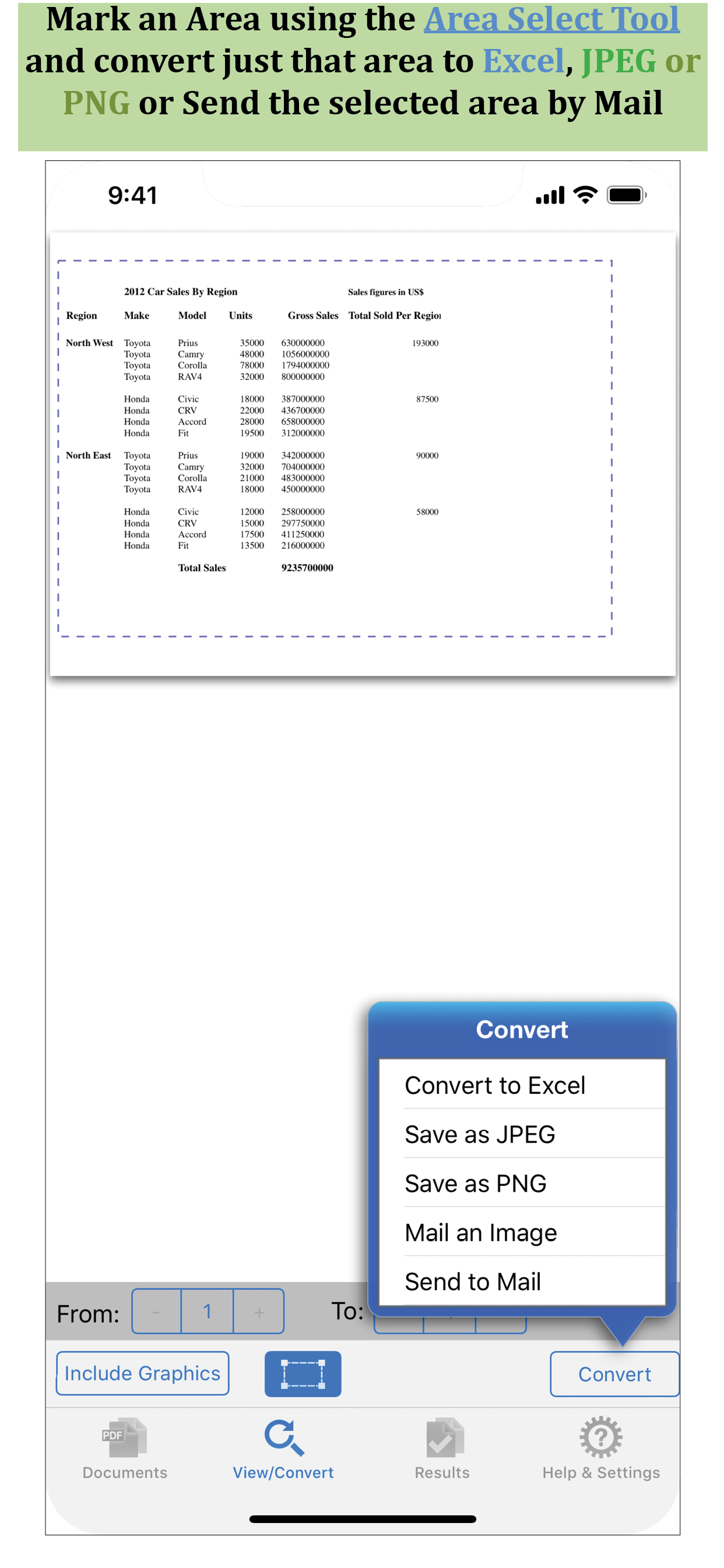 PDF to Excel by PDF2Office screenshot 2