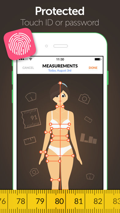 Screenshot #2 pour PEP: Body diary - fitness app