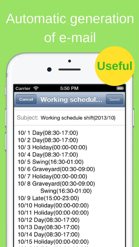 Shift Planning Calendar Pro screenshot 5 of 5