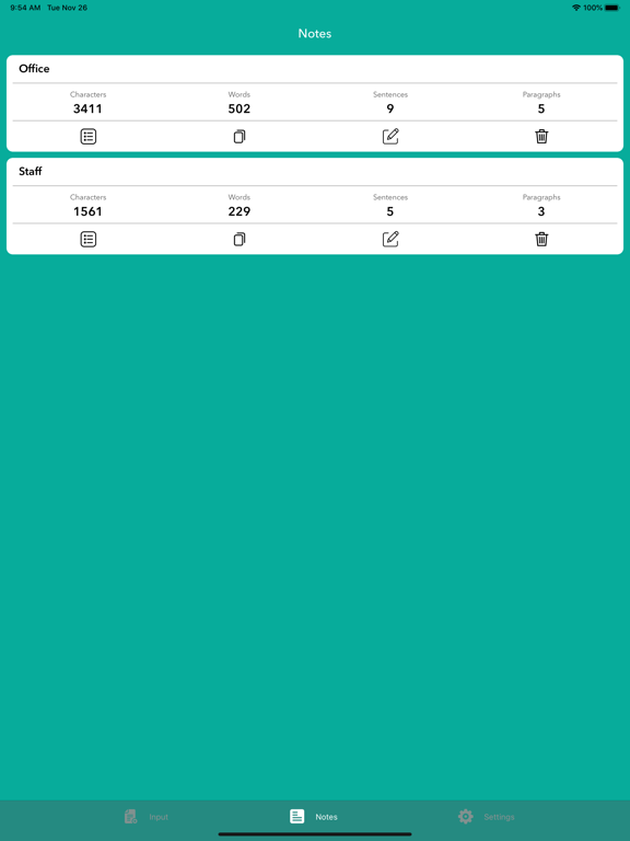 Screenshot #6 pour Words Counter - Countable Pad