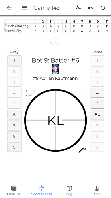 EasyScore Baseball Scoring screenshot 4