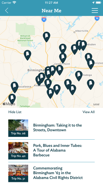 Alabama Road Trips Screenshot