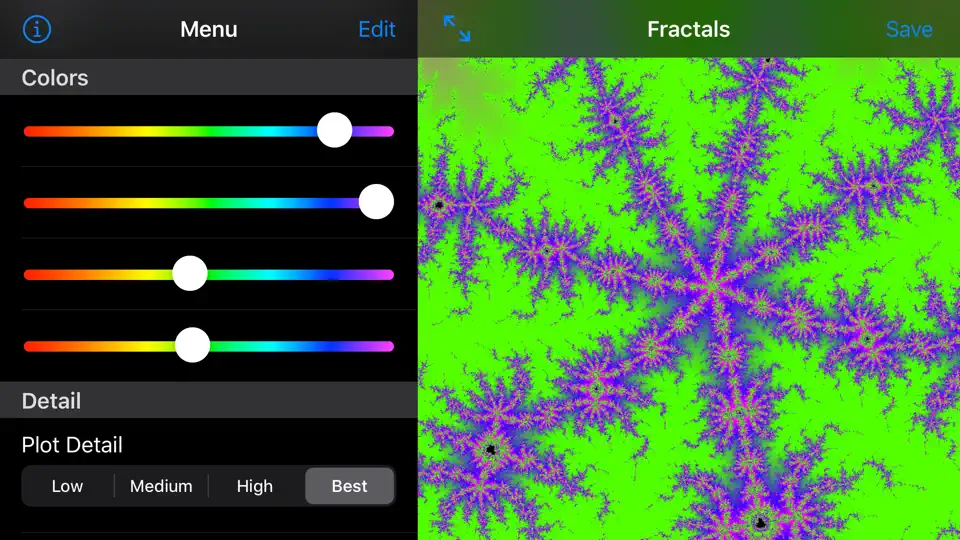 Скриншот Fractals на iPhone 3