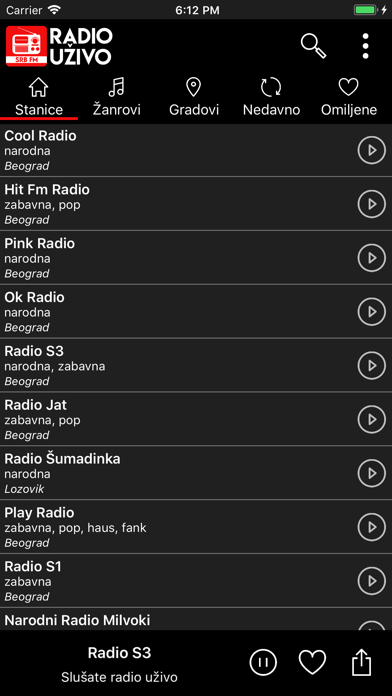 Radio Uzivo Srbija by Srdjan Petrovic (iOS, United States) - SearchMan App  Data & Information