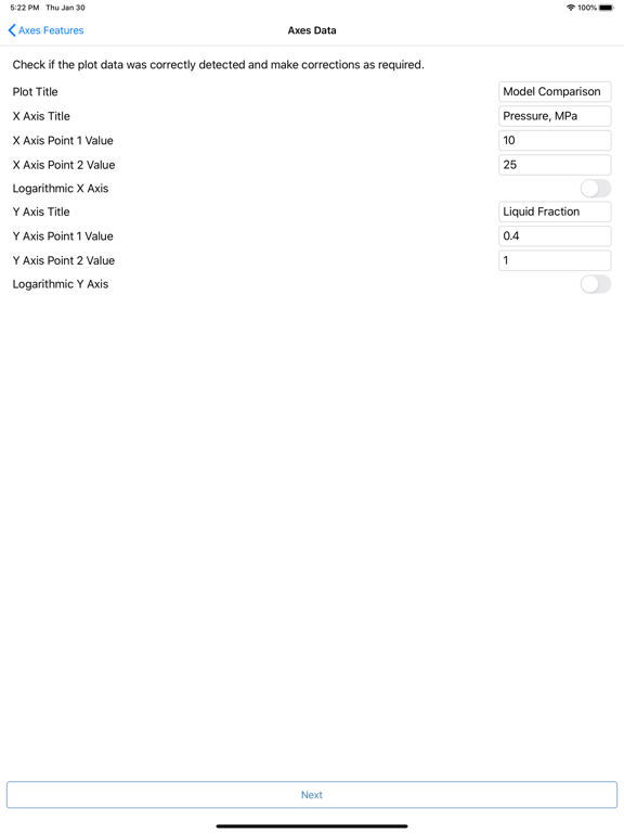 Plot Digitizer iPad screenshot