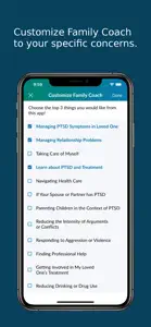 PTSD Family Coach screenshot #2 for iPhone