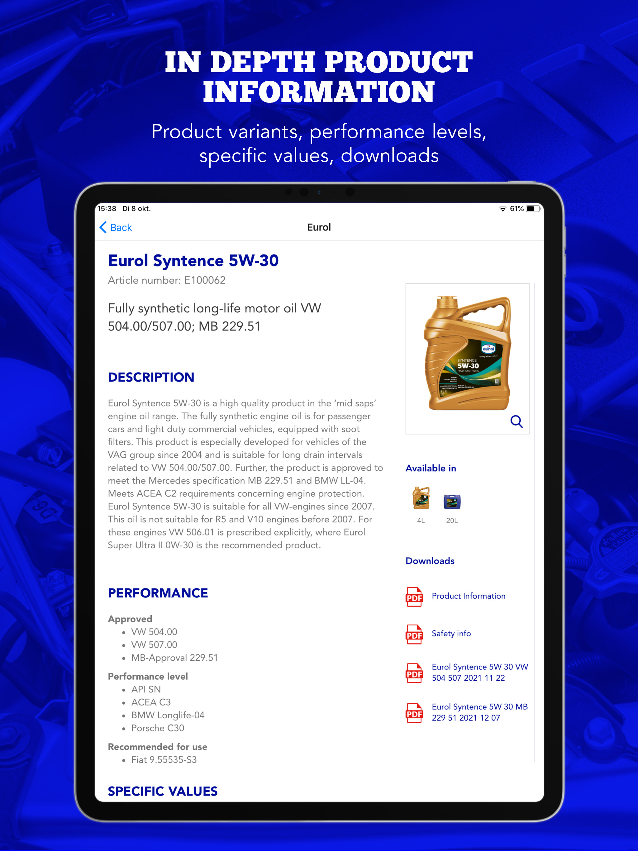 Eurol Oil Advisor screenshot 12