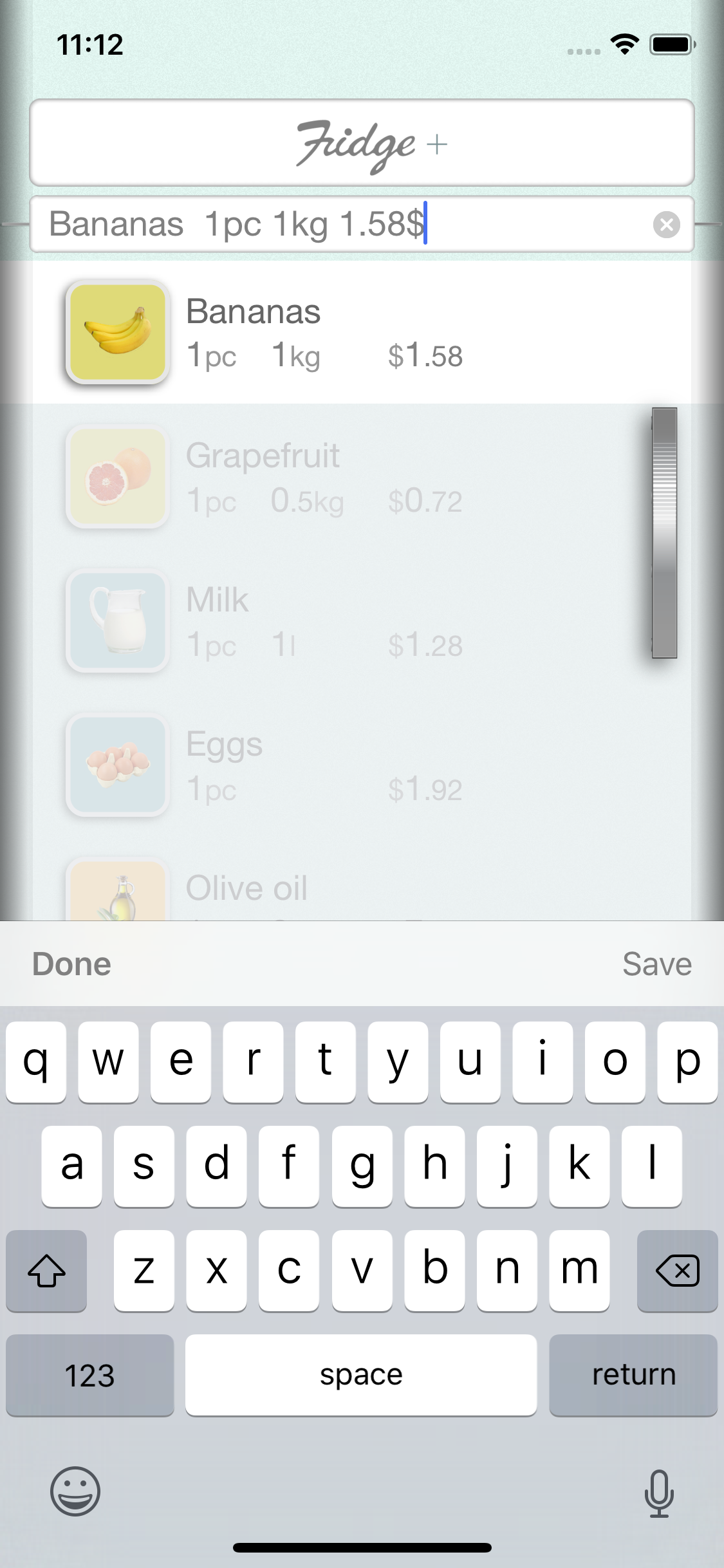 Fridge in your pocket + screenshot 2