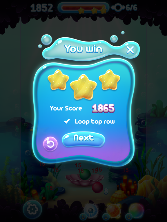 Bubble Shooter Ocean iPad screenshot
