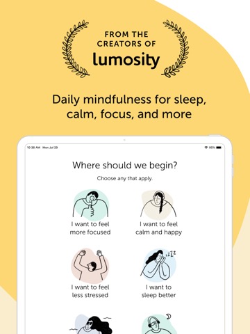 Lumosity Mind - Meditation Appのおすすめ画像2
