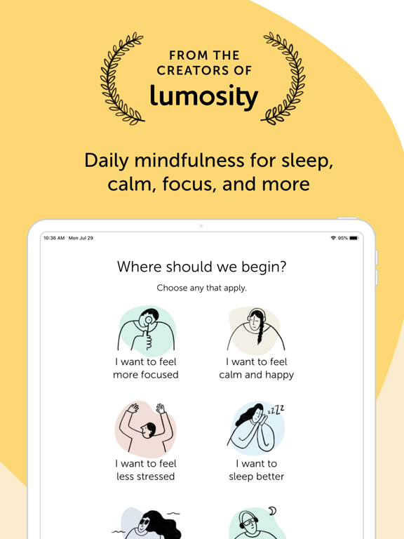 Screenshot #5 pour Lumosity Mind - Meditation App