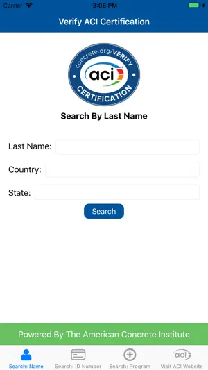 ACI Certification Verify screenshot 1