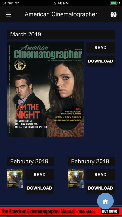 American Cinematographer Mag Screenshot