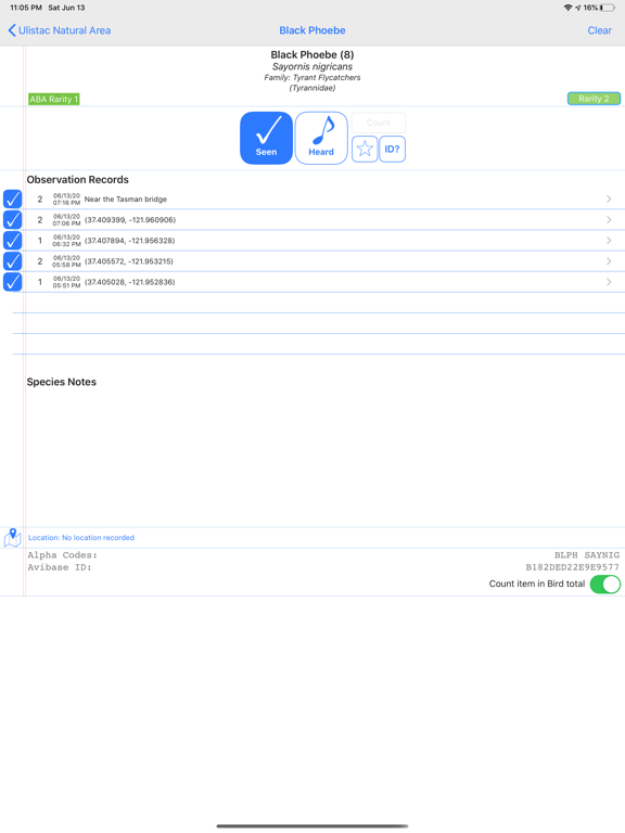 Birdathon iPad screenshot 3 - Education app