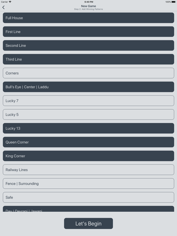 Tambola Generator iPad screenshot 7 - Games app