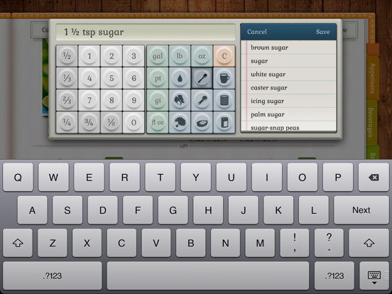 myFlavors™ Cookbook iPad screenshot 4 - Food & Drink app