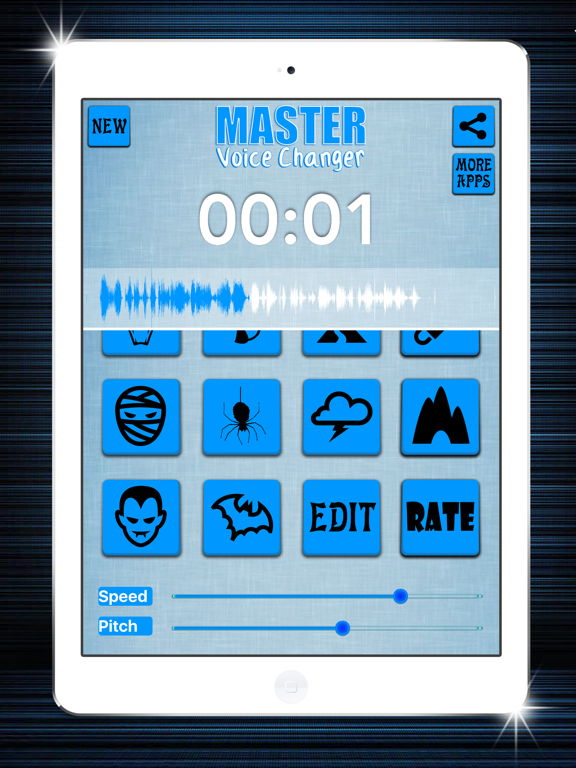 Master Voice Changer iPad screenshot 5 - Music app
