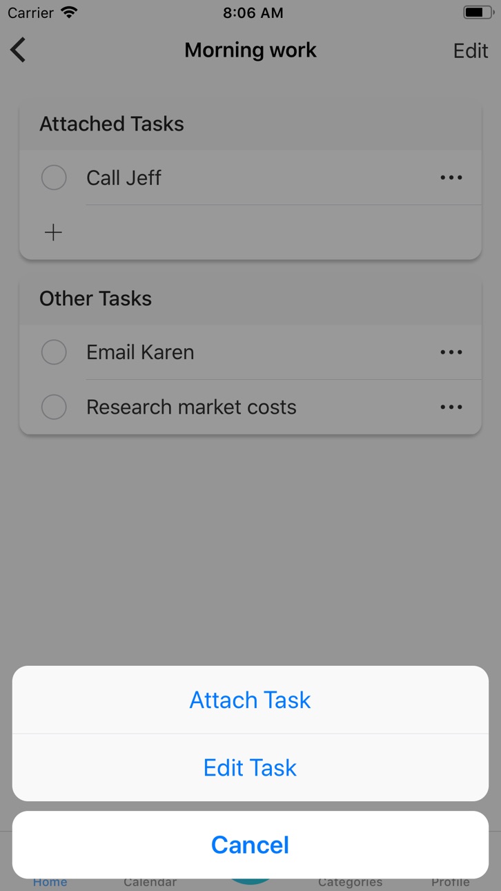 iPhone screenshot