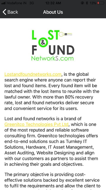 Lost and Found Networks