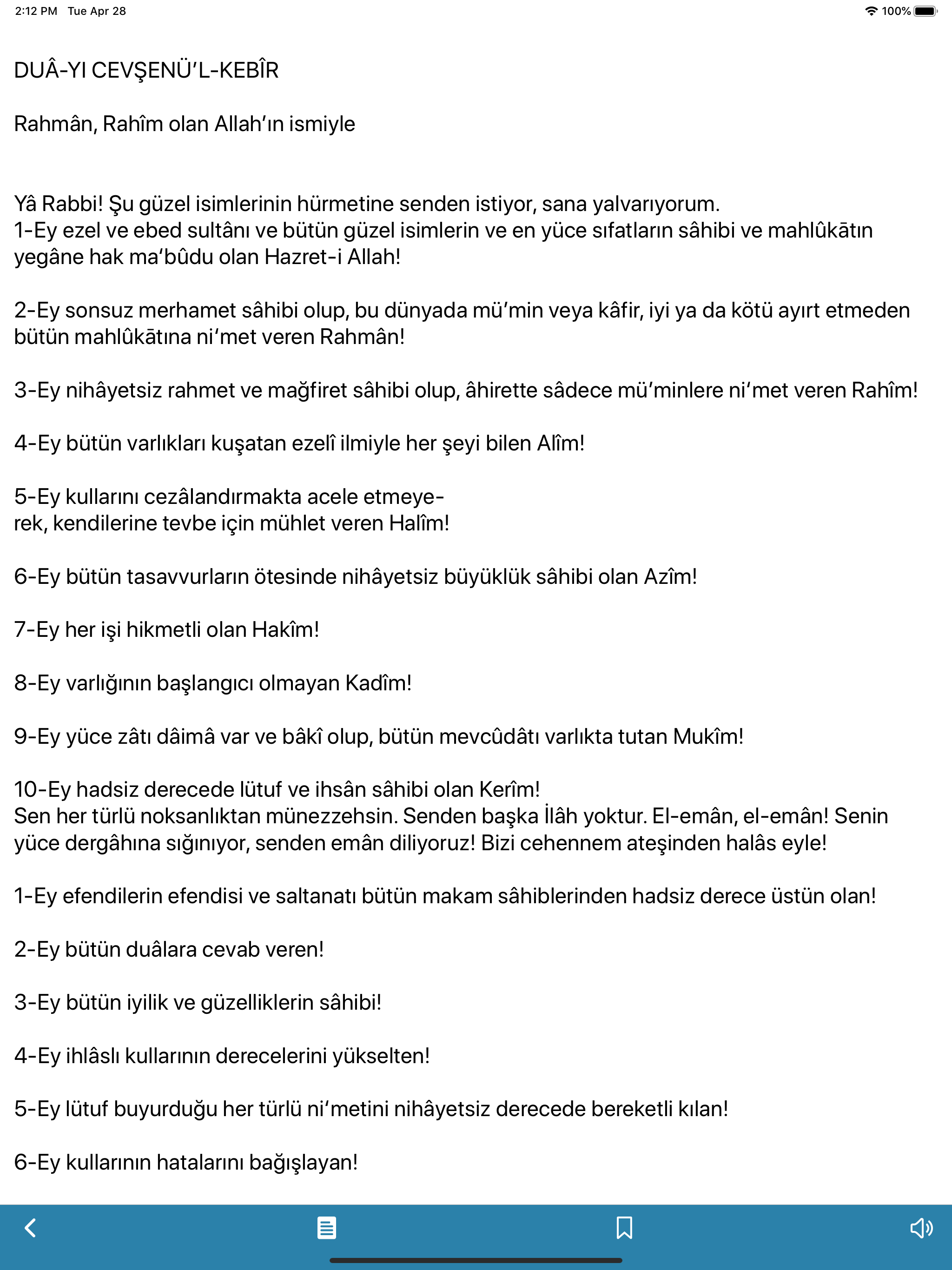 Büyük Cevşen