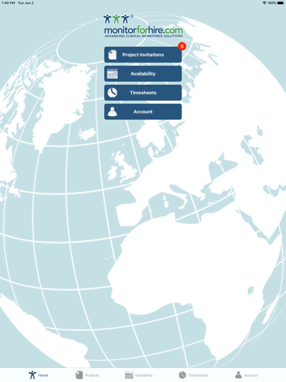 Monitorforhire Mobile iPad screenshot 1 - Business app
