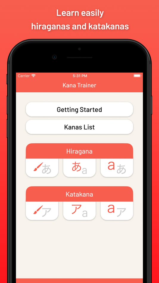 #1. Kana Trainer - Learn japanese (iOS) 由: Arthur Roussel