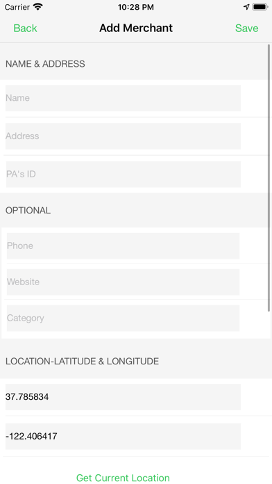 App screenshot