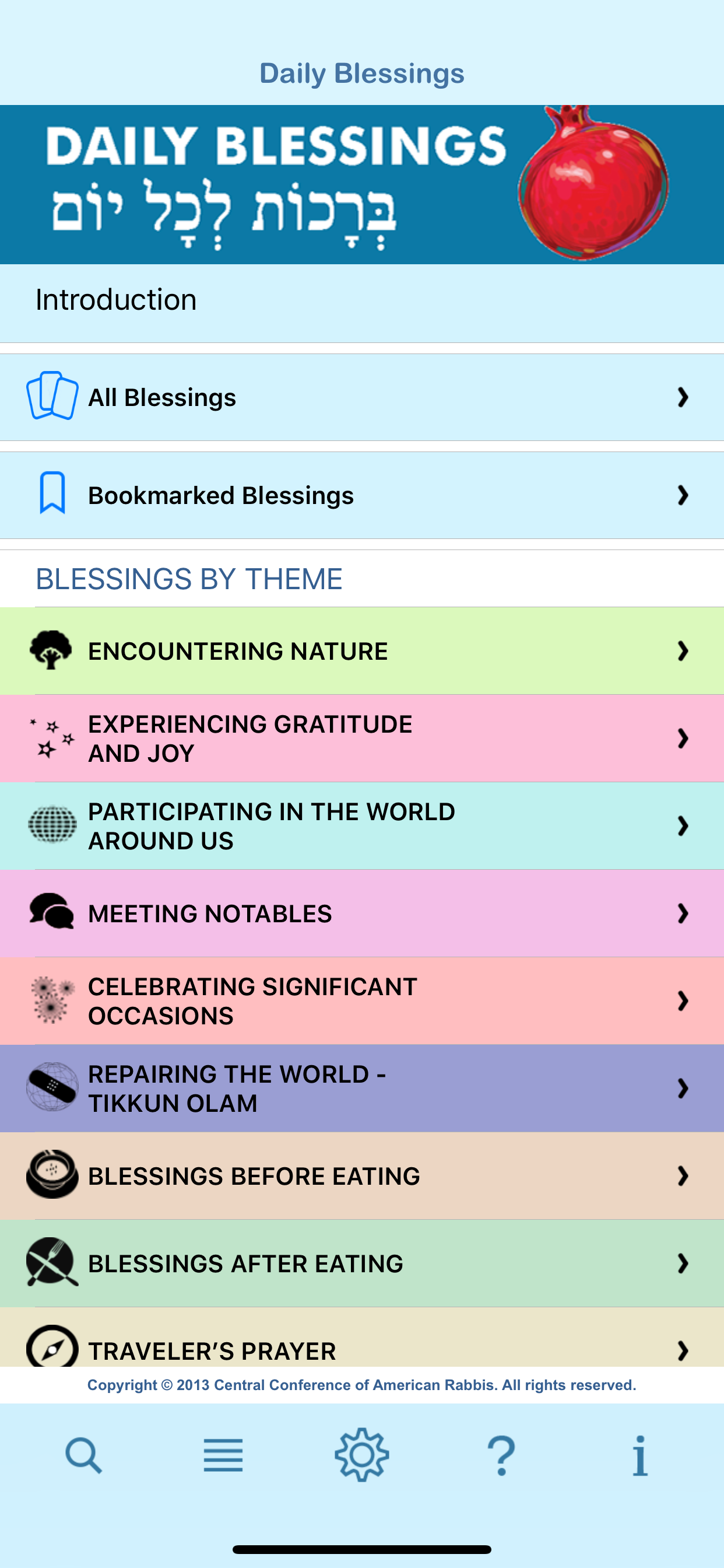 Daily Blessings (CCAR)