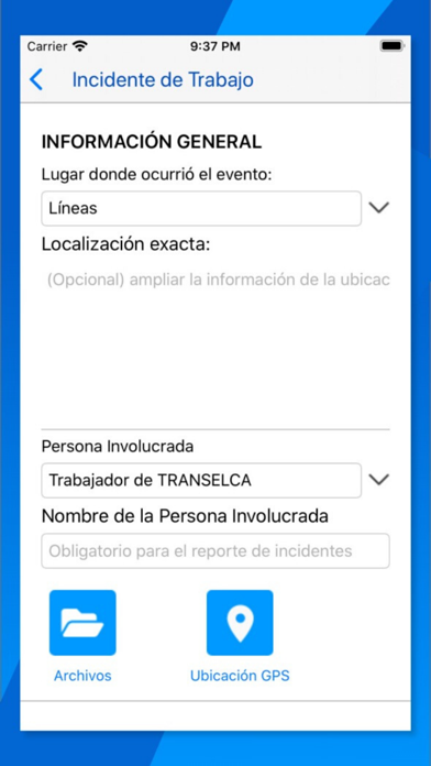 Repórtate Screenshot