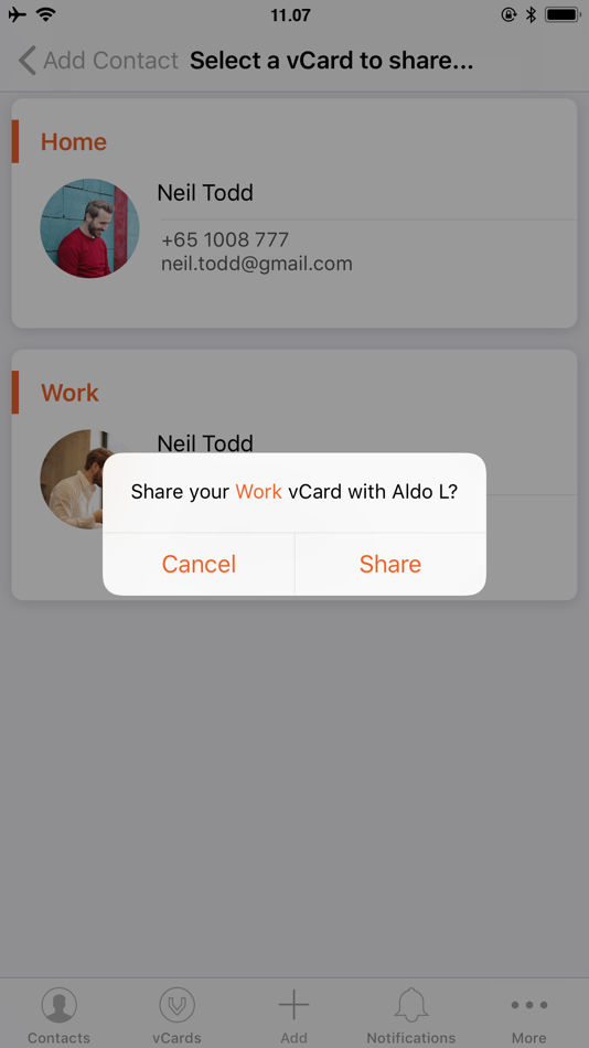 #5. Project vCard (iOS) By: vCard