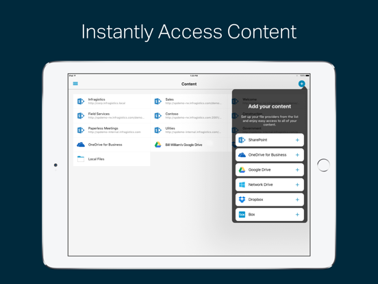 SharePlus for MobileIron iPad app afbeelding 1