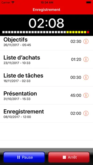 Capture d'écran de IRecorder Pro - SimpleTouch sur iPhone 2