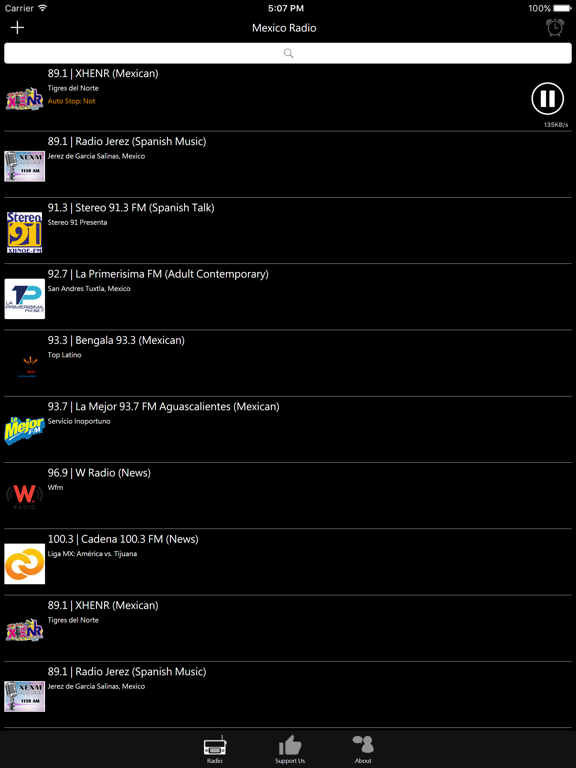 Mexican Radio iPad screenshot 2 - Entertainment app