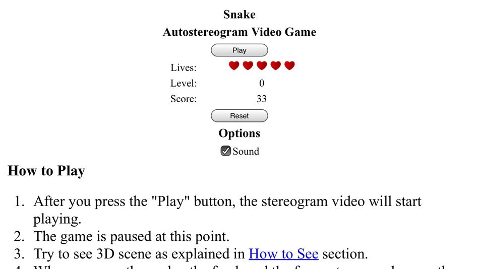 #1. Snake-Stereogram (iOS) By: Ali Asadpoor