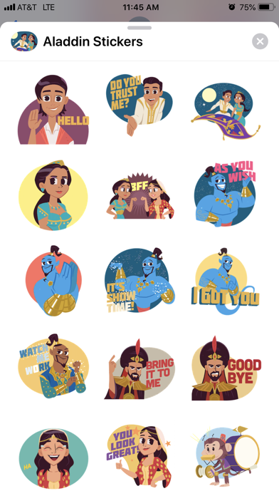 Disney Stickers: Aladdin Screenshot 1