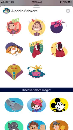 Disney Stickers: Aladdin iPhone image 2