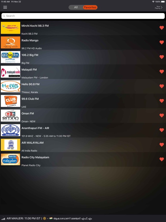 Malayalam Radio Pro - India FM iPad screenshot 4 - Music app