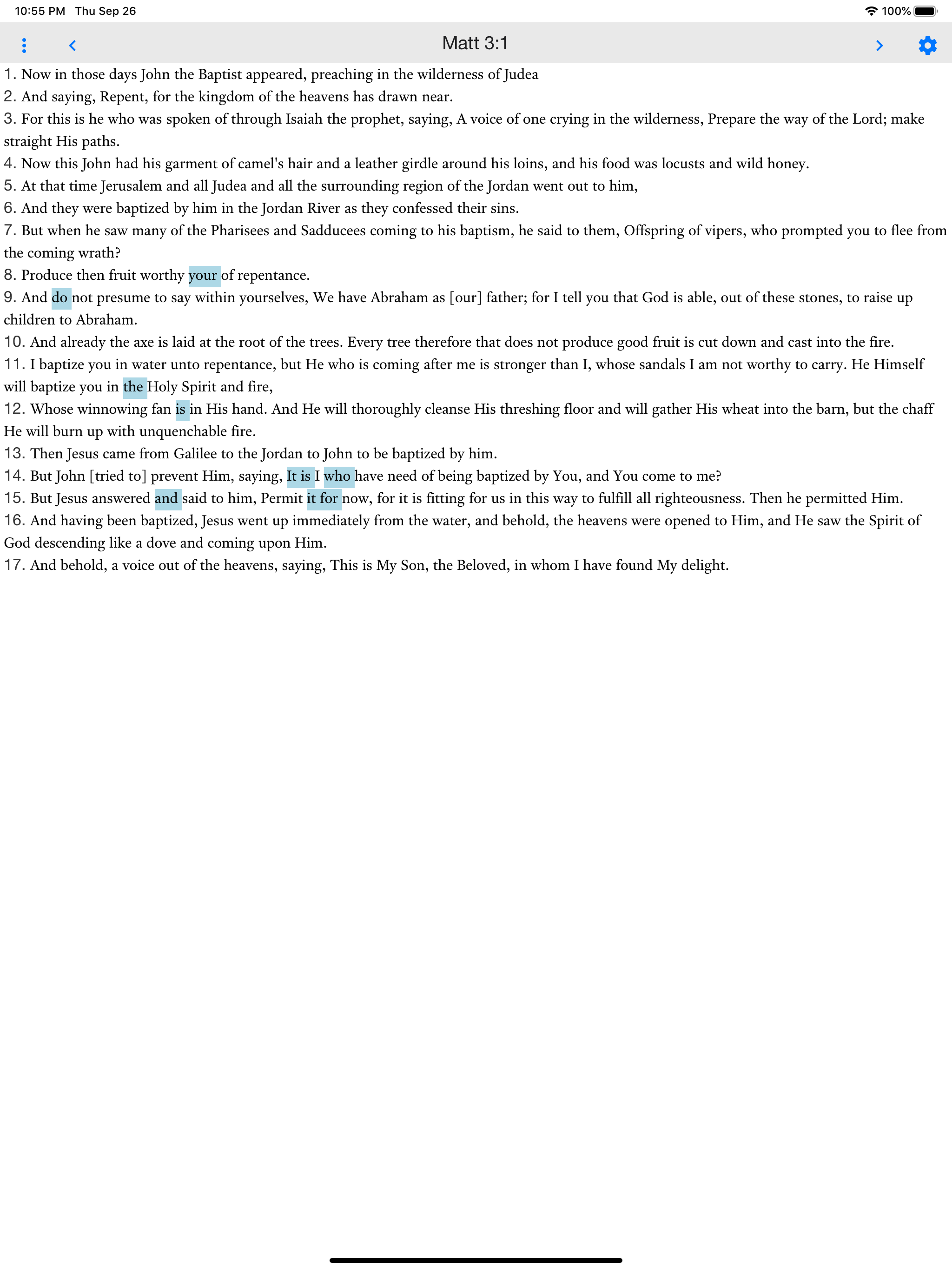 Greek Reversible Interlinear screenshot 14
