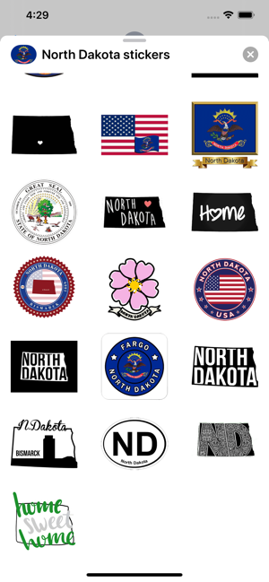 North Dakota - USA stickers(圖2)-速報App