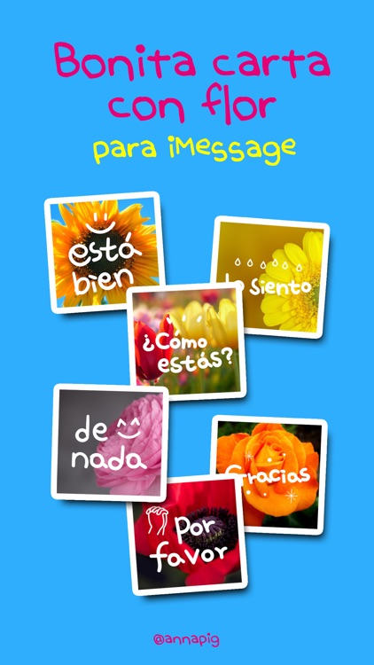 Bonita carta con flor