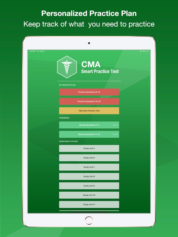 CMA Smart Exam Prep iPad screenshot 4 - Medical app