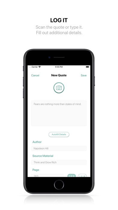 QOTD: Read, Scan & Save Quotes Screenshot