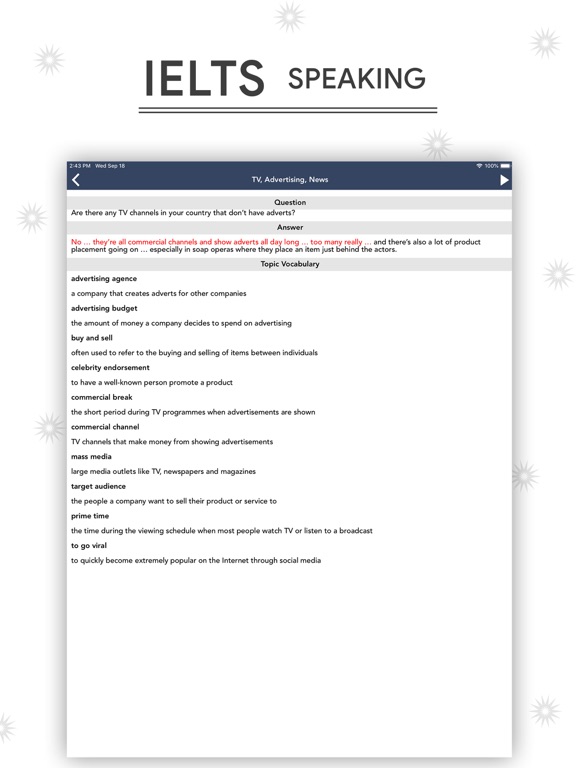 IELTS Prep App - Exam Writing iPad screenshot 10 - Education app