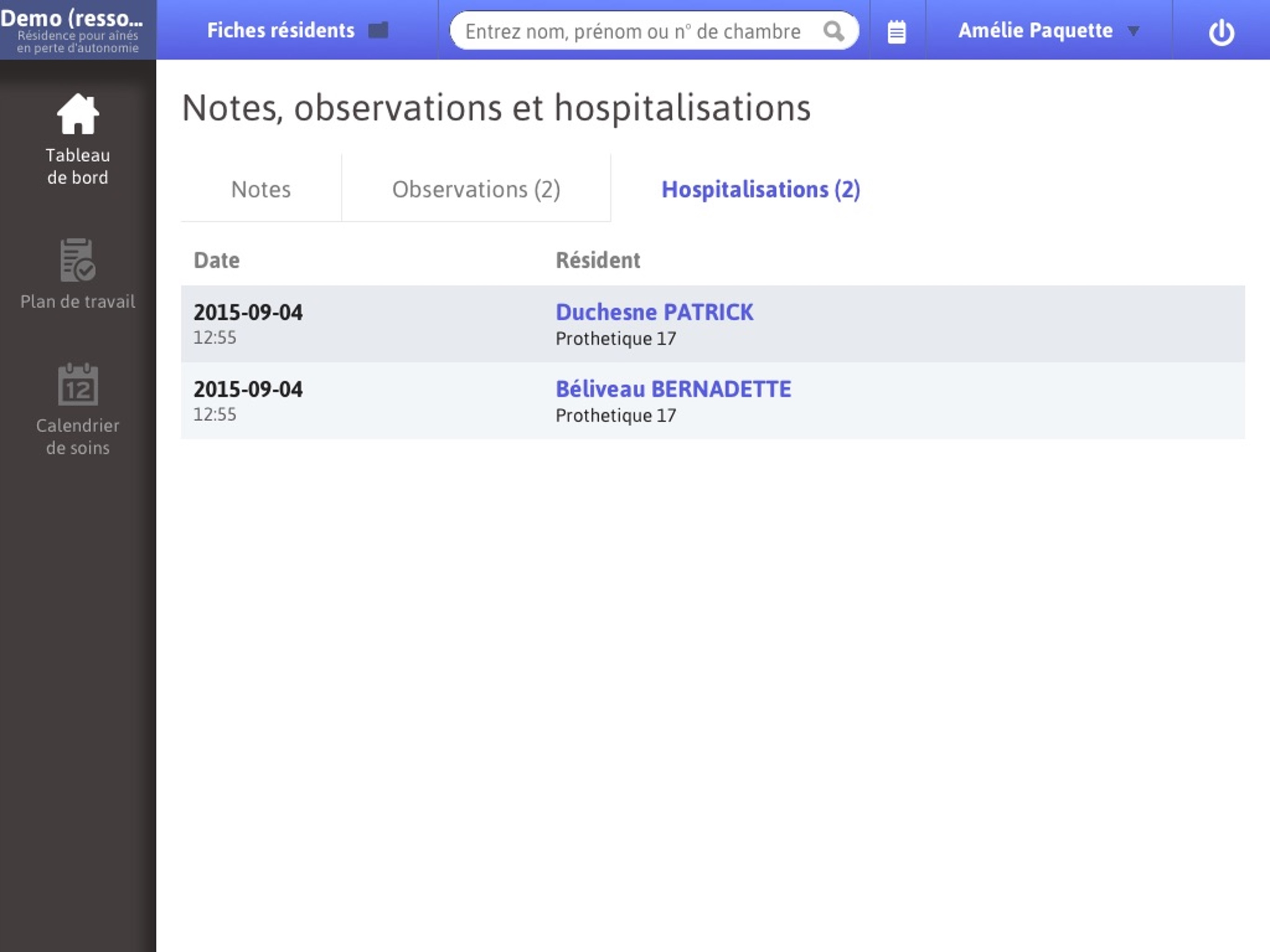 Gestion Portail Santé