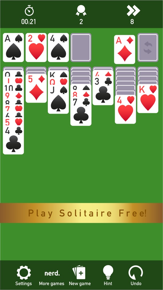 #2. Quickie Solitaire (iOS) 由: Nerd Agency