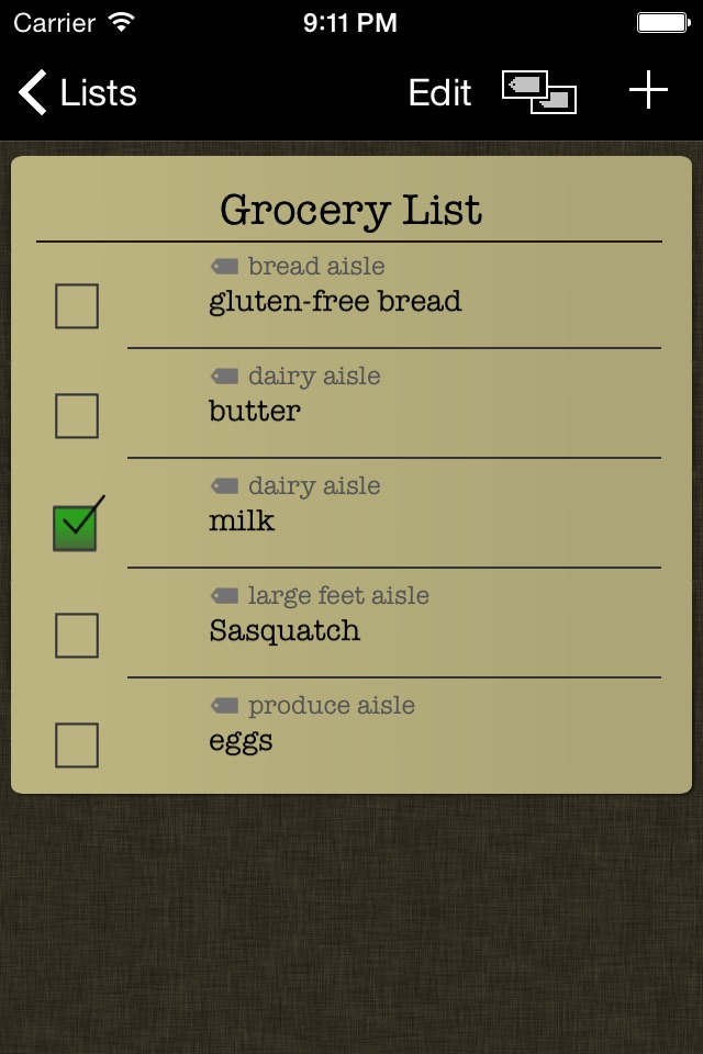 Simple Grocery List screenshot 2