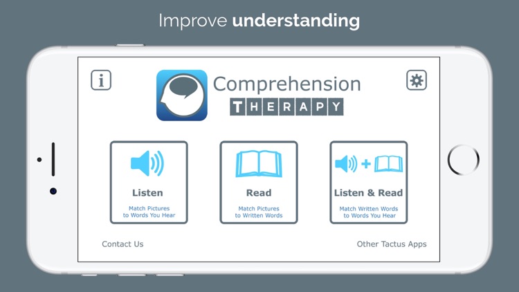 Comprehension Therapy